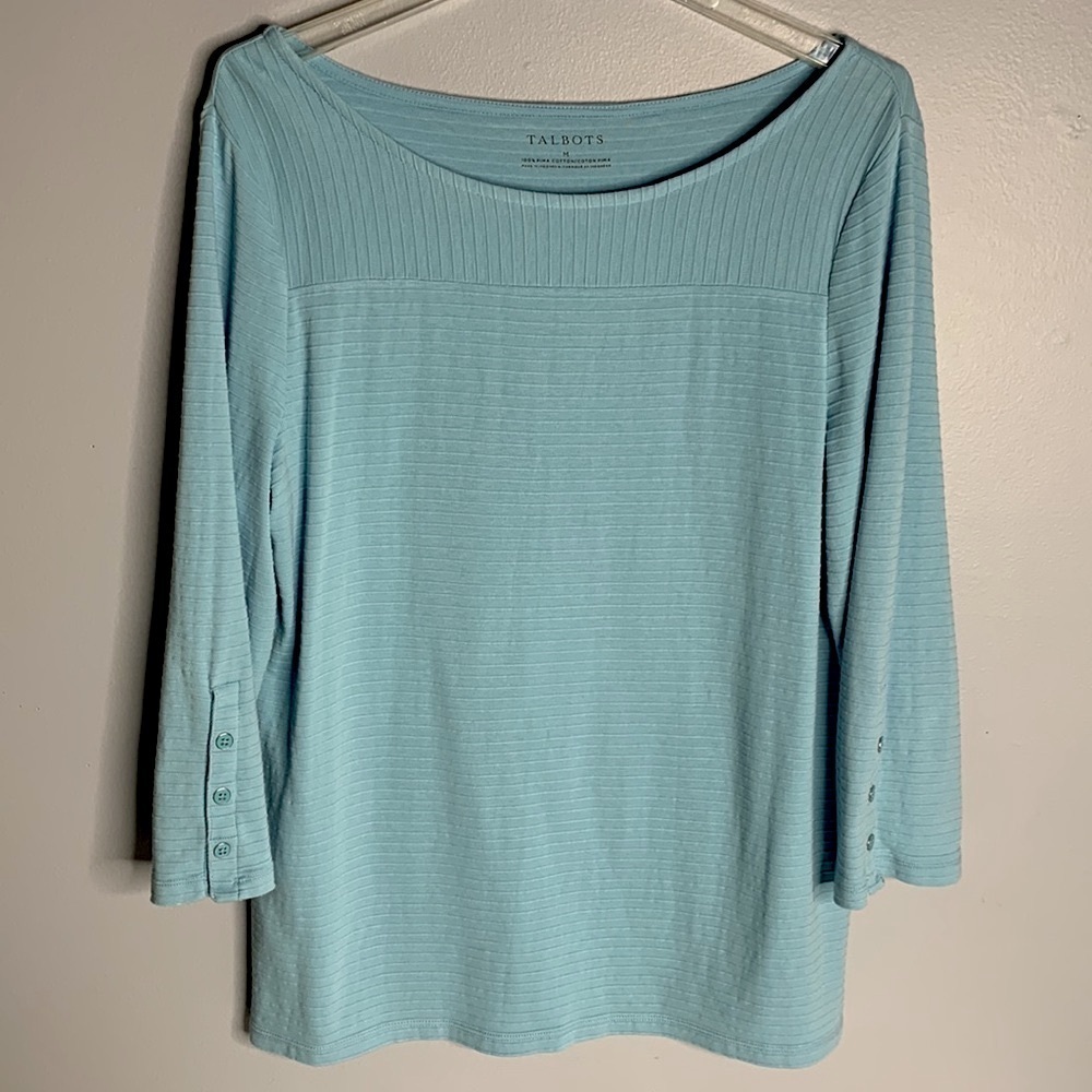 TALBOTS BLUE TOP